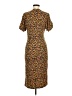 Assorted Brands Print Brown Casual Dress Size M - photo 2