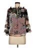 River Island 100% Polyester Pink 3/4 Sleeve Blouse Size 8 - photo 1