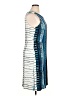 Donna Morgan Graphic Blue Cocktail Dress Size 16 - photo 4