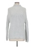 Gap 100% Cotton Solid Silver Turtleneck Sweater Size M - photo 1