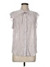 Lovestitch Gray Sleeveless Button-Down Shirt Size M - photo 1
