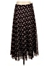MICHAEL Michael Kors 100% Polyester Chevron-herringbone Black Formal Skirt Size 8 - photo 1