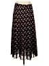MICHAEL Michael Kors 100% Polyester Chevron-herringbone Black Formal Skirt Size 8 - photo 2