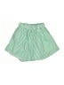Lioness 100% Polyester Stripes Green Shorts Size S - photo 1