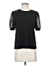 CeCe Black Short Sleeve Top Size S - photo 1