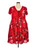 Torrid 100% Rayon Red Casual Dress Size 2X Plus (2) - photo 1