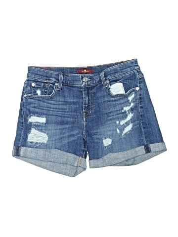 7 For All Mankind Denim Shorts (view 1)
