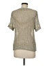 Bar III Metallic Silver Short Sleeve Top Size M - photo 2
