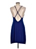 Osklen 100% Viscose Blue Cocktail Dress Size L - photo 2