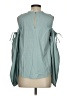 Open Edit 100% Cotton Teal Sleeveless Blouse Size S - photo 2