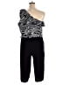 What's Hot... Animal Print Black Jumpsuit Size XL - photo 2