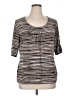 Liz Claiborne Gray 3/4 Sleeve Top Size XL - photo 1