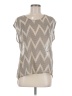 Daniel Rainn Silver Tan Short Sleeve Top Size M - photo 1