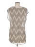 Daniel Rainn Silver Tan Short Sleeve Top Size M - photo 2
