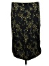 BCBG 100% Polyester Print Black Casual Skirt Size M - photo 2