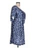Unbranded Print Blue Casual Dress Size L - photo 4