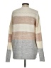 Fate Color Block Tan Pullover Sweater Size S - photo 2
