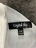Crystal Sky 100% Cotton Chevron-herringbone Blue Romper Size XS - photo 4