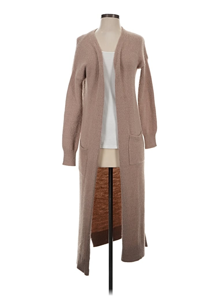 Pre-owned Jessica Simpson Cardigan Sweater In Tan