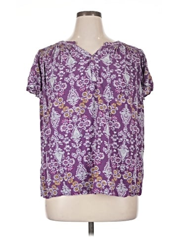St. John's Bay Short Sleeve Blouse (view 1)
