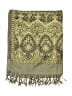 Unbranded Paisley Green Gold Scarf One size - photo 2