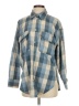 H&M Checkered-gingham Blue Long Sleeve Blouse Size S - photo 1