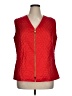 Delta Burke 100% Acetate Red Vest Size 16 - photo 1