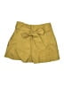 J.Crew Solid Yellow Khaki Shorts Size 10 - photo 1