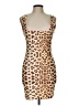 Unbranded Animal Print Tan Cocktail Dress Size L - photo 1