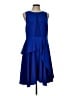 Halston Heritage Blue Cocktail Dress Size 12 - photo 1