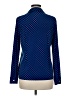 MICHAEL Michael Kors Polka Dots Blue Long Sleeve Blouse Size M (petite) - photo 2
