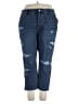 Old Navy 100% Cotton Hearts Blue Jeans Size 20 - photo 1