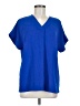 Oddi 100% Polyester Blue Short Sleeve Blouse Size S - photo 1