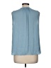 Hilary Radley 100% Polyester Blue Sleeveless Blouse Size M - photo 2