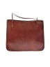 Saga 100% Leather Brown Leather Shoulder Bag One size - photo 1