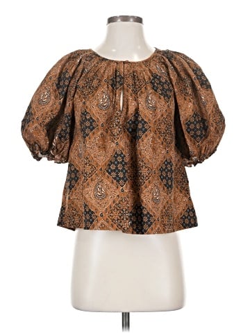 The Great. 3/4 Sleeve Blouse (view 1)