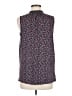 Ann Taylor LOFT 100% Polyester Blue Sleeveless Blouse Size M - photo 2