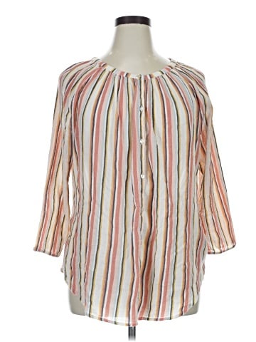 Chaps 3/4 Sleeve Blouse (view 1)