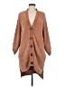 Listicle 100% Polyester Brown Cardigan Size M - photo 1