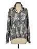 Siasia Animal Print Silver Long Sleeve Blouse Size S - photo 1