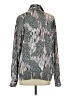 Siasia Animal Print Silver Long Sleeve Blouse Size S - photo 2