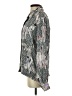 Siasia Animal Print Silver Long Sleeve Blouse Size S - photo 5
