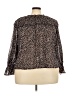 Who What Wear 100% Polyester Brown Long Sleeve Blouse Size XXL - photo 1