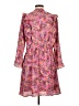Gap 100% Polyester Paisley Pink Casual Dress Size L - photo 2