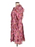 Gap 100% Polyester Paisley Pink Casual Dress Size L - photo 5