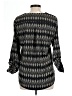 Alice Blue 100% Polyester Black 3/4 Sleeve Blouse Size L - photo 2