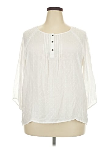 G.H. Bass & Co. 3/4 Sleeve Blouse (view 1)