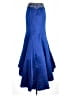 Parisa Solid Blue Formal Skirt Size 4 - photo 2