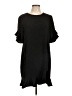 Charles Henry Solid Black Casual Dress Size L - photo 1