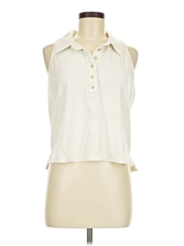 Banana Republic Factory Store Sleeveless Button-Down Shirt (view 1)